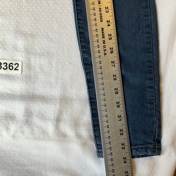FOREVER 21 Women Skinny Jeans size 26 US Blue Mid Rise Stretch - Picture 3 of 11